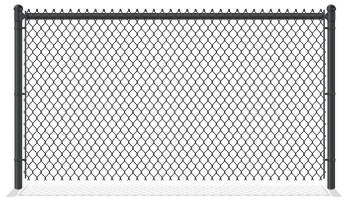 Black PVC-Coated Chain Link Fence in Montgomery Texas