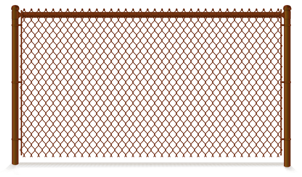 Brown PVC-Coated Chain Link Fence in Montgomery Texas