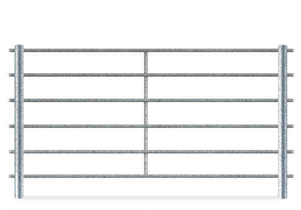 Metal continuous pipe fence for farms in the Montgomery Texas area.