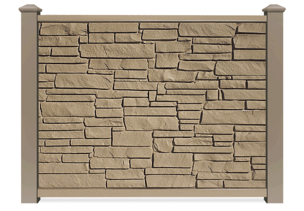Brown SimTek composite fence in Montgomery Texas