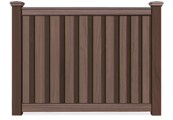Wood Grain composite fence in Montgomery Texas