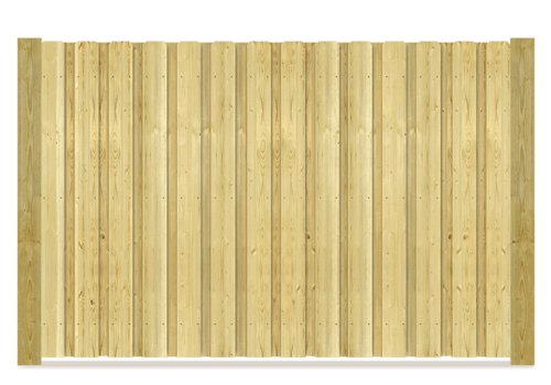 Board on Board wood fence in Montgomery Texas