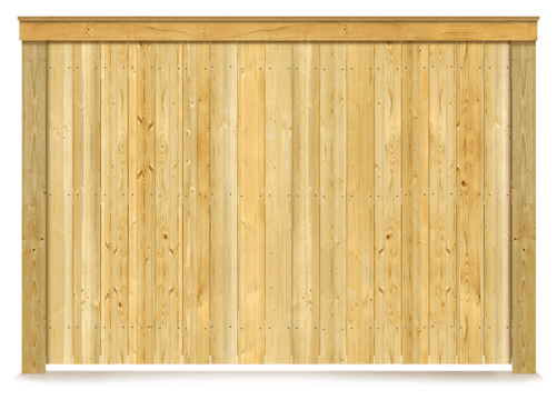 Cap & Trim wood fence in Montgomery Texas