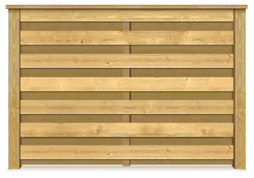 Horizontal Shadowbox wood fence in Montgomery Texas