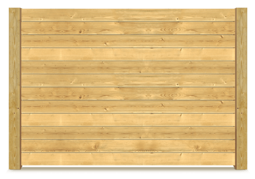 Horizontal wood fence in Montgomery Texas