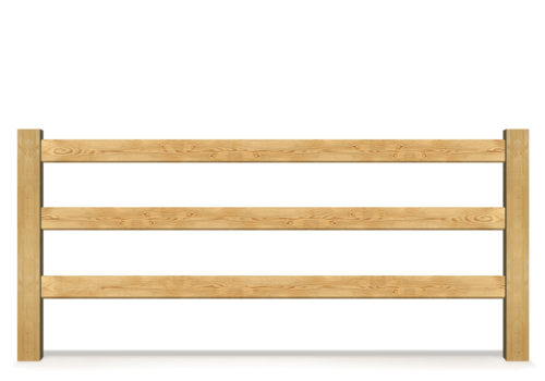 Post & Board wood fence in Montgomery Texas