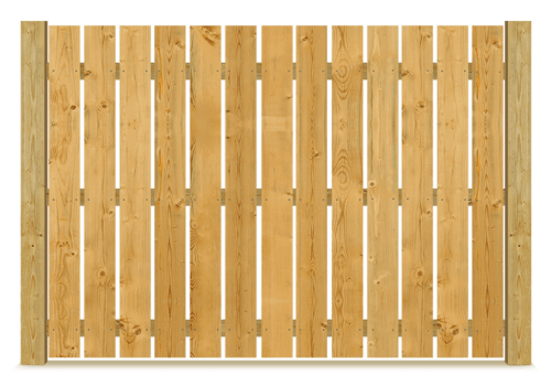 Spaced Picket wood fence in Montgomery Texas