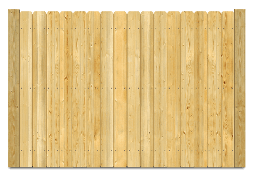 Stockade wood fence in Montgomery Texas