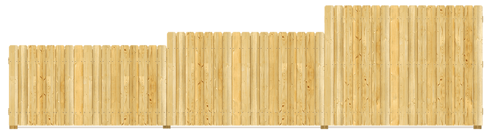 Residential Wood fence height options Montgomery Texas