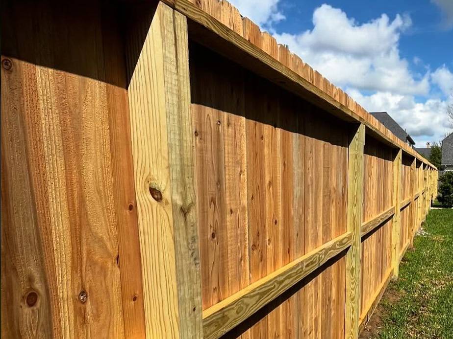 wood fence The Woodlands Texas